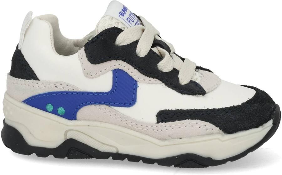 BunniesJR 226223-420 Jongens Lage Sneakers Blauw Leer Veters - Foto 2