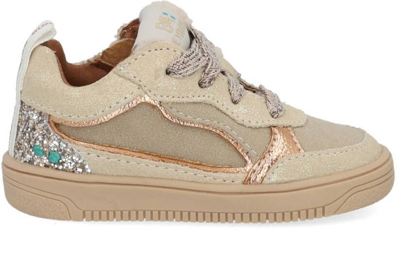BunniesJR 225651-994 Meisjes Lage Sneakers Goud Leer Veters - Foto 2