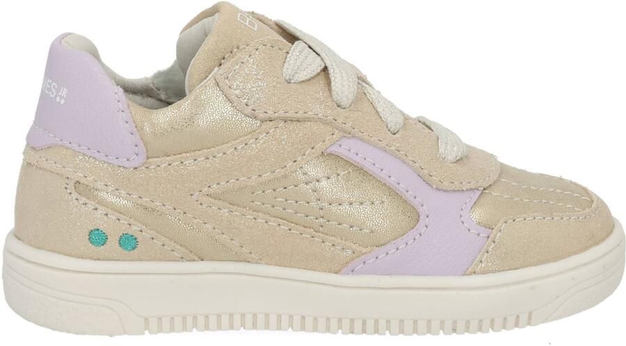 BunniesJR 226208-994 Meisjes Lage Sneakers Beige Leer Veters - Foto 2