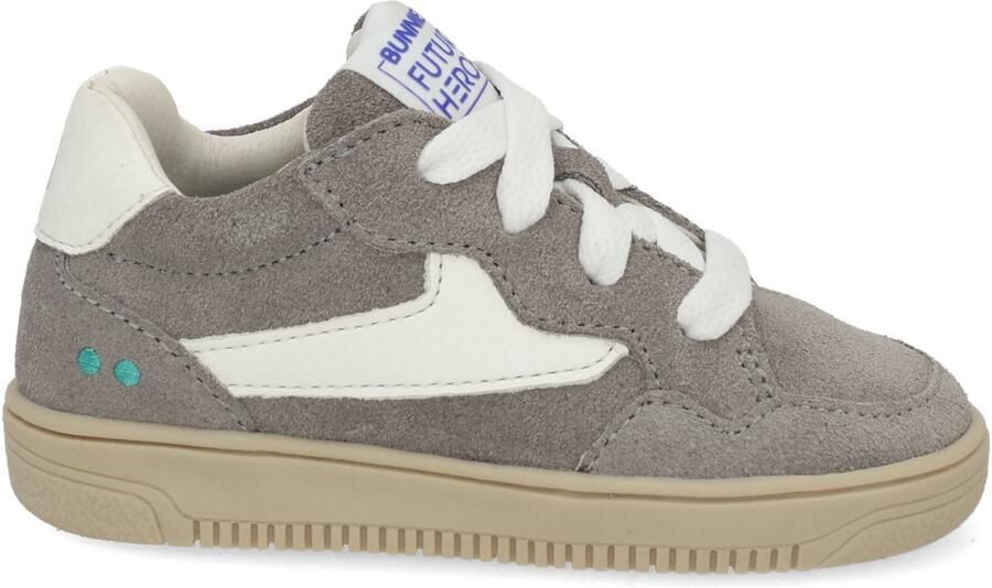 BunniesJR 226206-484 Jongens Lage Sneakers Grijs Leer Veters - Foto 2