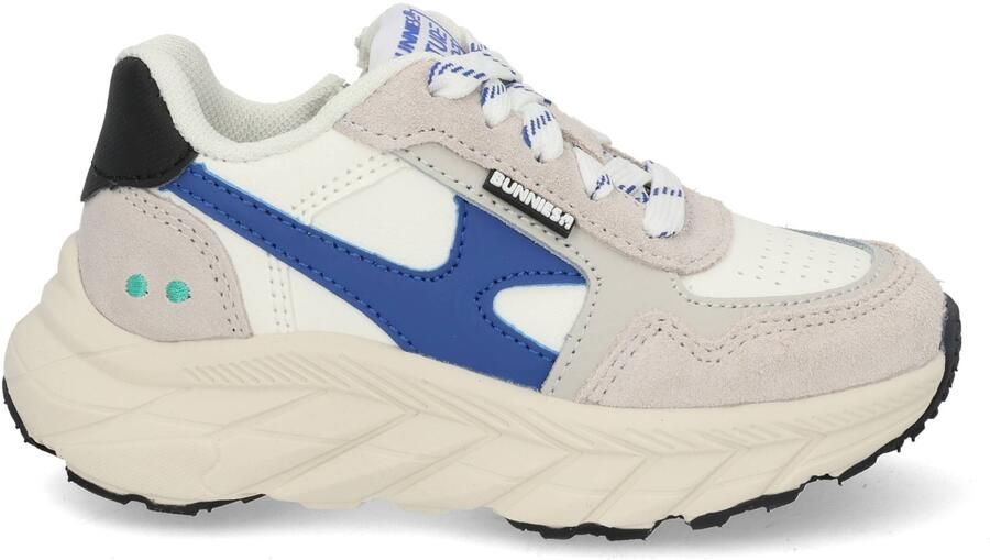 BunniesJR 226071-401 Jongens Lage Sneakers Blauw Leer Veters - Foto 8