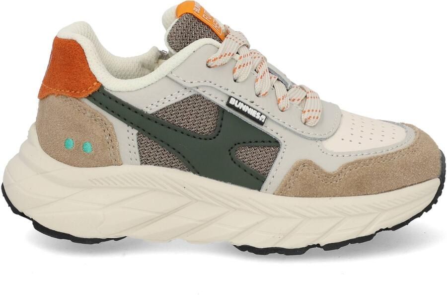 BunniesJR 226071-408 Jongens Lage Sneakers Grijs Leer Veters - Foto 3