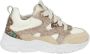 BunniesJR 225344-403 Meisjes Lage Sneakers Beige Wit Roze Leer Veters - Thumbnail 3