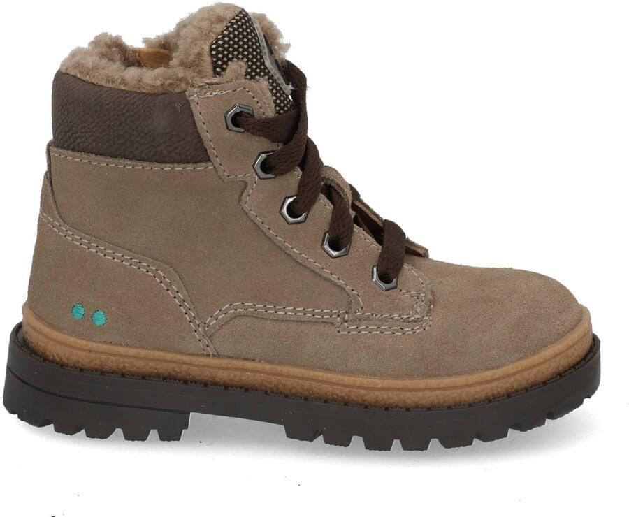 BunniesJR Thijs Trail suède enkelboots met profielzool grijs