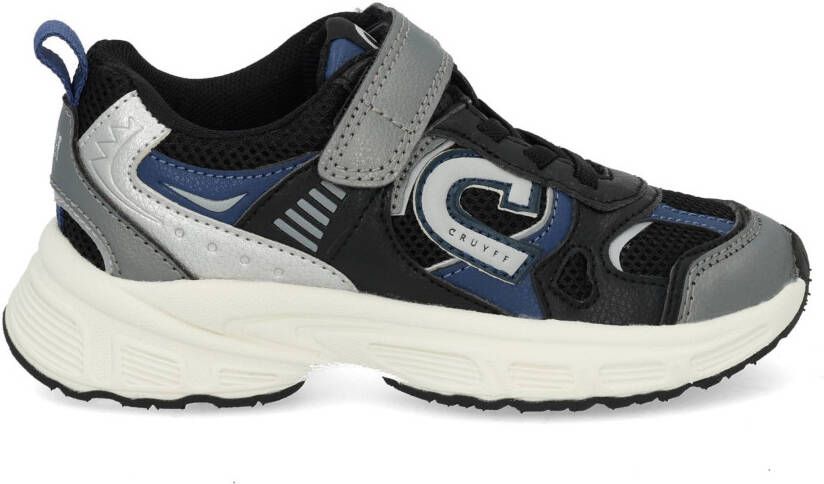 Cruyff Marti velcro black silver Zwart