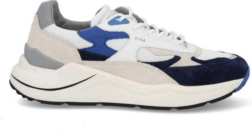 D.A.T.E. Fuga white bluette multi blauw