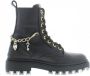 Develab 41444 Veterboots Laarzen Met Veters Meisjes Kids Zwart - Thumbnail 4
