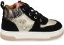 Develab leren sneakers zwart beige Meisjes Leer Meerkleurig 22 - Thumbnail 3