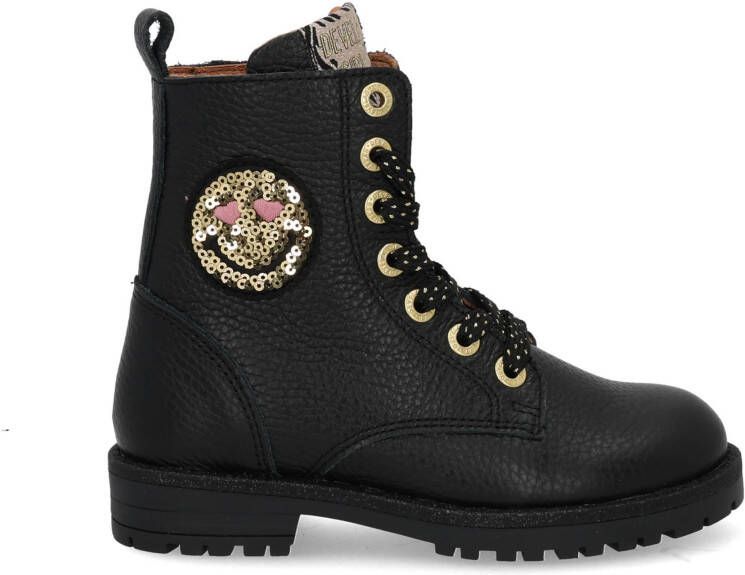 Develab 42950 922 Black Meisjes Veterlaarzen Zwart - Foto 3