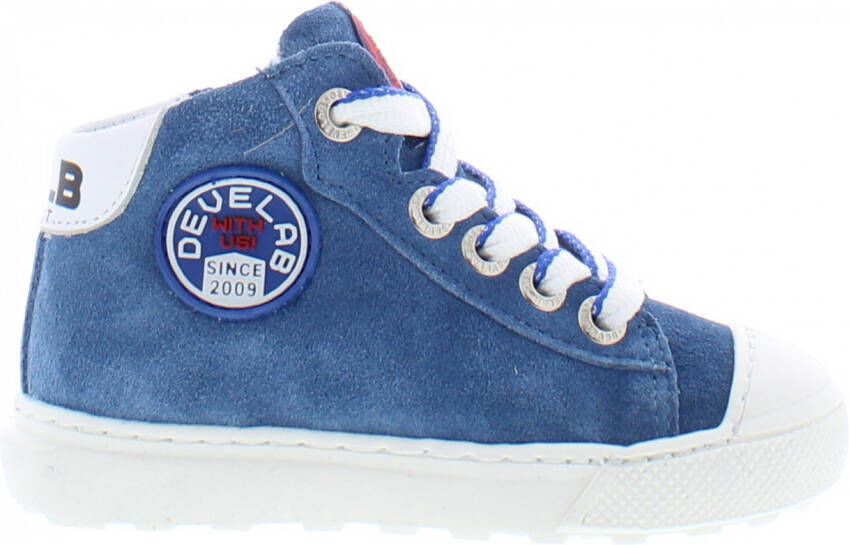 Develab 45009~~~~~~~~~~~~~~~~~~~~~~~~~ JongensHalf-hoogKindersneakers Blauw - Foto 2