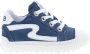 Develab 45957 693 Blue Combi Suede Lage sneakers - Thumbnail 2