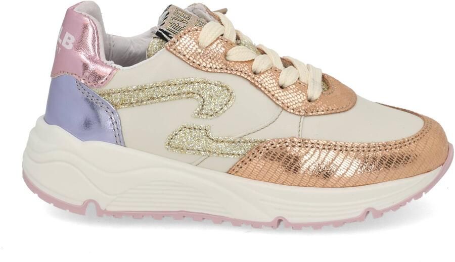 Develab 41044~~~~~~~~~~~~~~~~~~~~~~~~~ MeisjesLage schoenenKindersneakers Wit beige - Foto 3