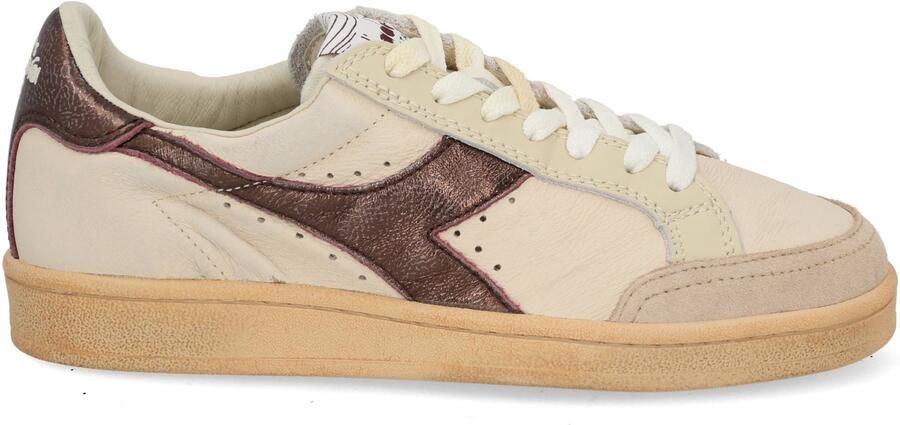 DIADORA HERITAGE Lage Sneakers Dames Prestige Maat: 38 Materiaal: Leer Kleur: Beige - Foto 4