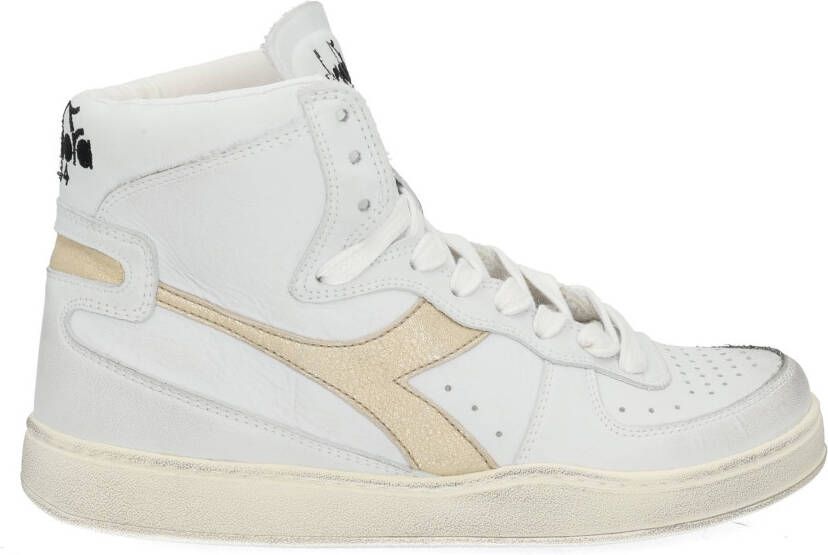 Diadora Heritage MI Basket used white gold Wit - Foto 6