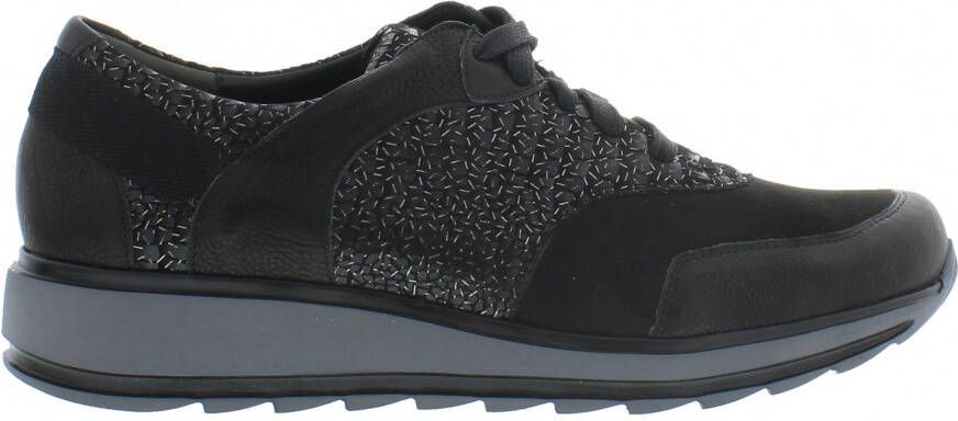 Durea Sneakers Dames Lage sneakers Damesschoenen Suède 6225 685 Zwart - Foto 10