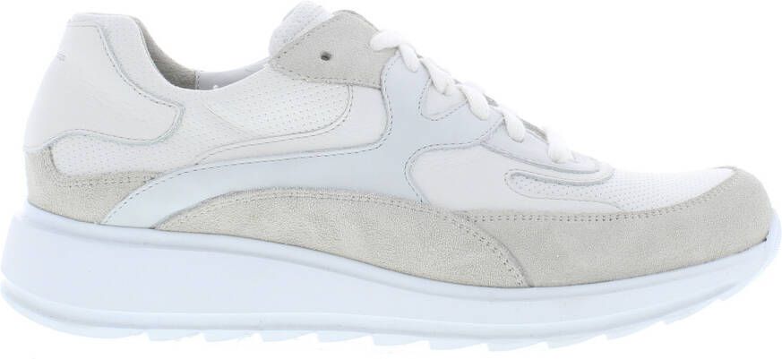 Durea 6272~H~~~~~~~~~~~~~~~~~~~~~~~~ Lage sneakersDames sneakers Wit beige - Foto 6