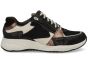 Durea Sportieve Lage Damesschoenen Zwart Patroon - Thumbnail 2