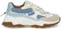 Dwrs Dames Sneakers Bonney Denim Champagne jeans Jeansblauw - Thumbnail 2