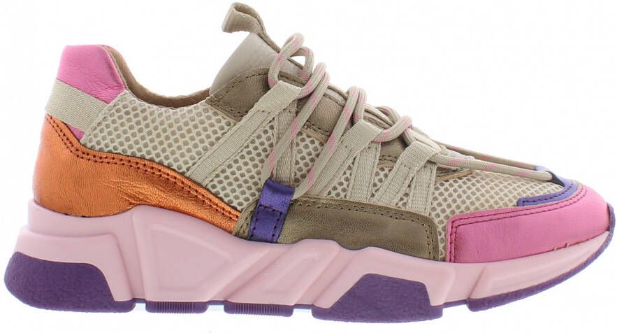 Dwrs LOS Angeles Sneakers | Beige Purple Beige Dames - Foto 5
