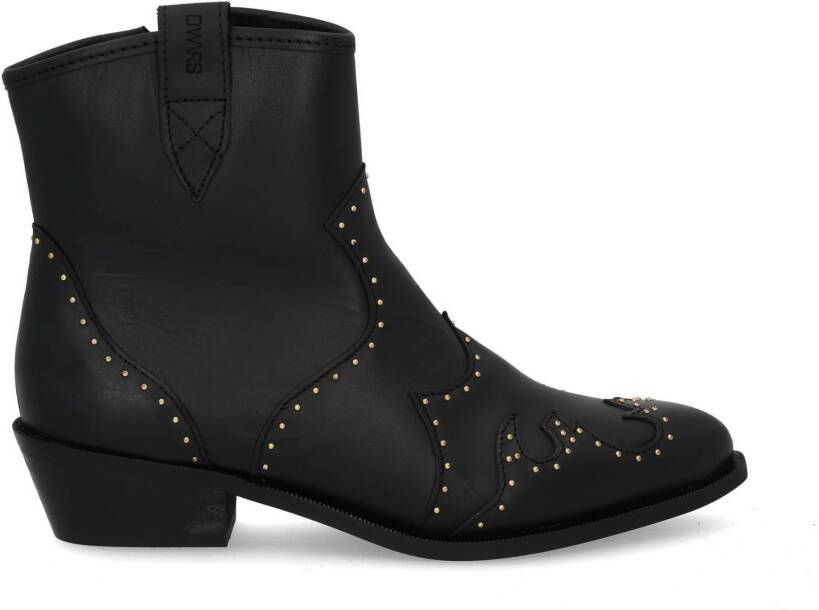 DWRS label Lyon Studs 2202 black Zwart