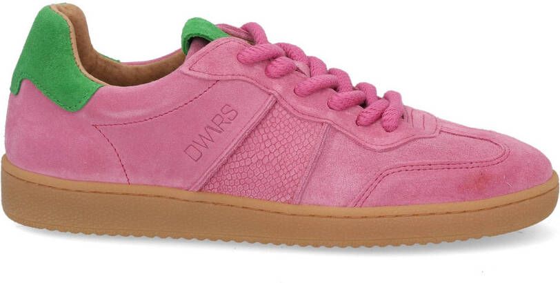 DWRS label Poona pink green Roze