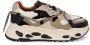 DWRS LABEL DWRS Saturnus teddy sneakers Zwart Leer Lage sneakers Dames - Thumbnail 4