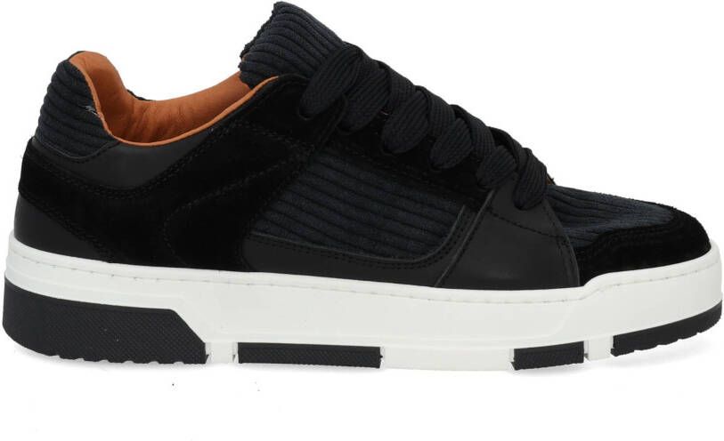 DWRS label Whitby Corduroy 2201 black Zwart