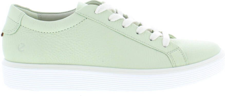 ECCO Soft 60 W Dames leren sneaker Groen Size: 36 (UK 3.5-4)