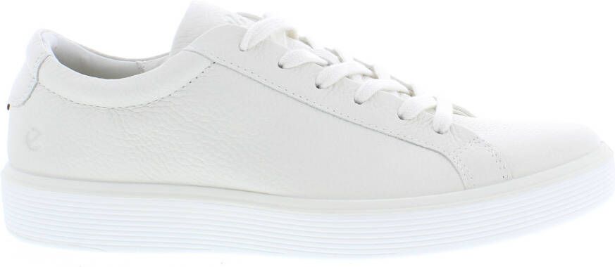 ECCO Soft 60 M Heren leren sneaker Wit Size: 45 (UK 10.5-11)