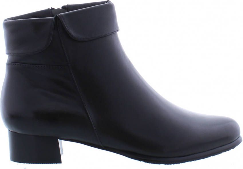 Everybody Vrouwen Leren Enkellaarsjes Laarzen Damesschoenen 49146 Zwart - Foto 5