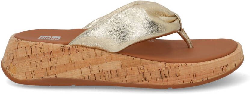 Fit Flop F-mode twist platino Goud