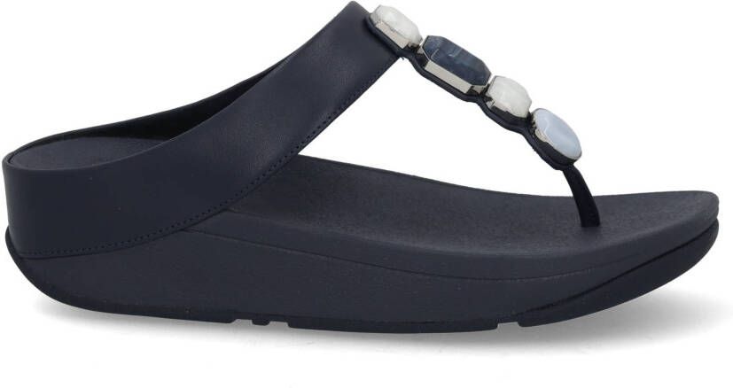 Fit Flop Fino multi stone 399 midnight nav donkerblauw
