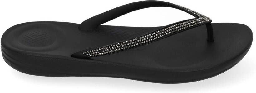 Fit Flop Iqushion sparkle black Zwart