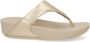 FitFlop TM Lulu Leather Toe-Post leren teenslippers goud - Thumbnail 3