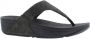 Fit Flop lulu toe post sparkle EU9 090 all black Zwart - Thumbnail 3