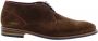 Floris van bommel SFM 50034 Brown Suede H Wijdte Veter boots - Thumbnail 2