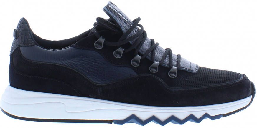 Floris van Bommel Sneakers Heren Lage sneakers/Herenschoenen Suède 16393  Blauw - Schoenen.nl