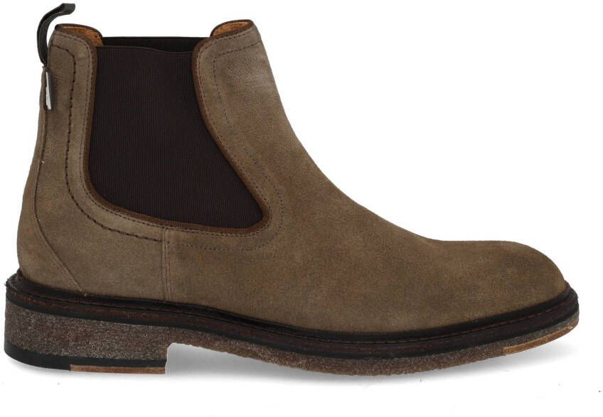FLORIS VAN BOMMEL Chelsea Boots Heren Sfm-60051 De Tanker Maat: 43⅓ Materiaal: Suède Kleur: Taupe - Foto 5