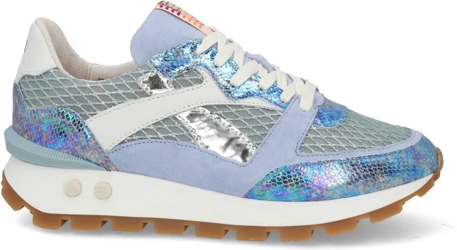 Floris van Bommel Sfw-10157 Blokki Sneakers Suède Dames Blauw - Foto 2