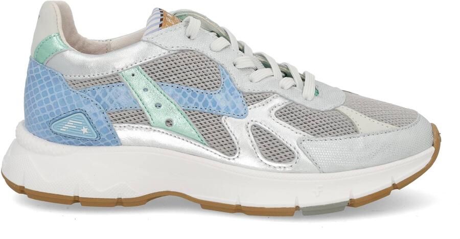FLORIS VAN BOMMEL Lage Sneakers Dames Sfw-10152 Daysi Maat: 37 Materiaal: Textiel Kleur: Zilver - Foto 2