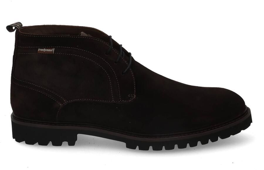 Floris van Bommel De Floter 01.00 suède enkelboots donkerbruin - Foto 4