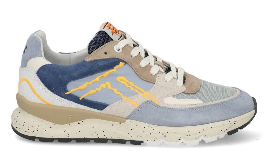 Floris van Bommel heren sneaker De Treener suède blauw beige art.SFM 10243 42 02 06.07 Lightblue g - Foto 4