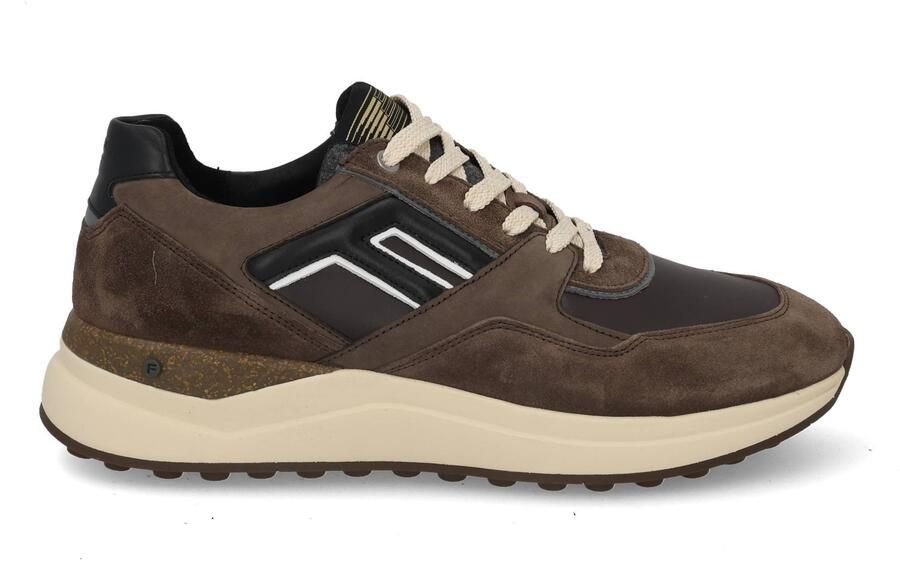 Floris van Bommel Sfm-10236 De Tikker Sneakers Textiel Heren Bruin - Foto 9