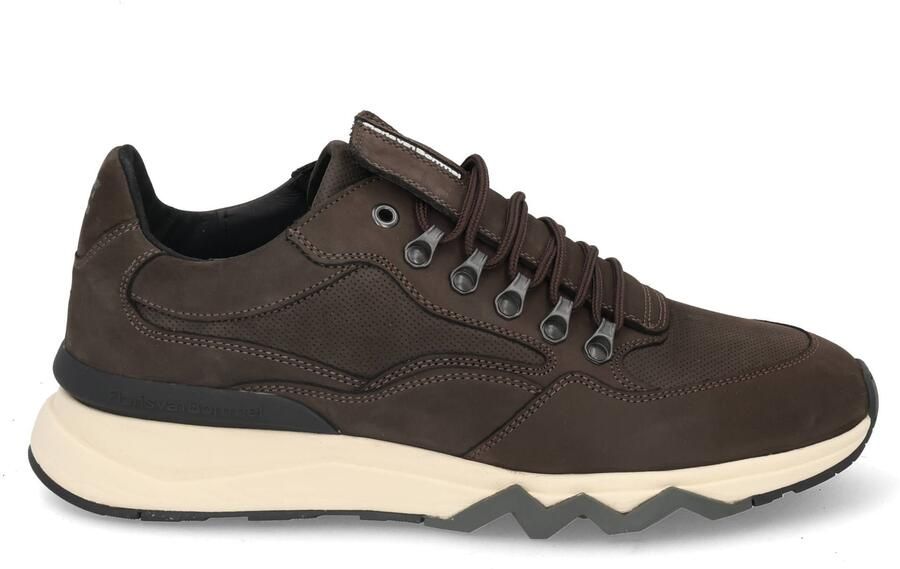 Floris van Bommel Sfm-10135 De Zager Sneakers Nubuck Heren Bruin - Foto 16