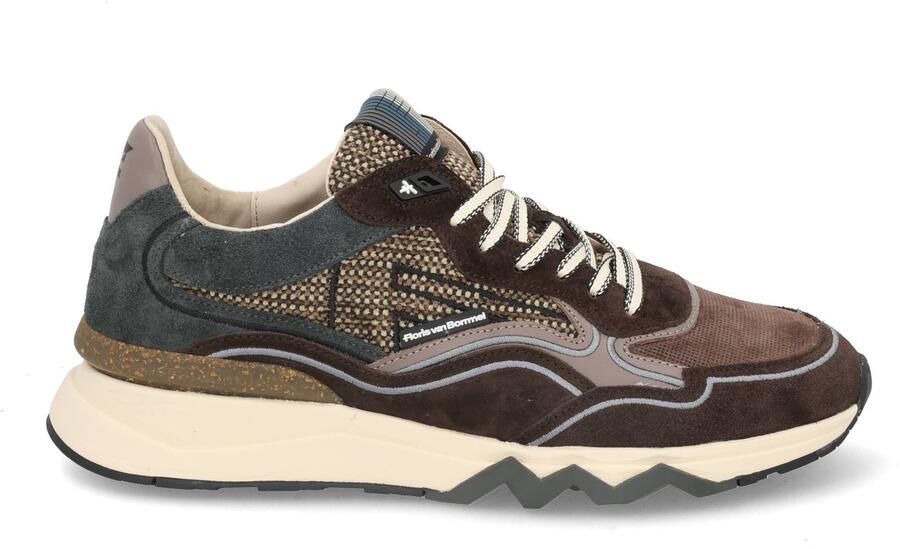 Floris van Bommel Sfm-10198 De Zager Sneakers Textiel Heren Bruin - Foto 8