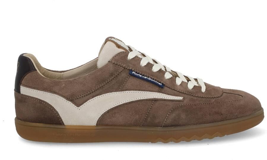 FLORIS VAN BOMMEL Lage Sneakers Heren Sfm-10224 De Zaler Maat: 46⅔ Materiaal: Suède Kleur: Taupe - Foto 5