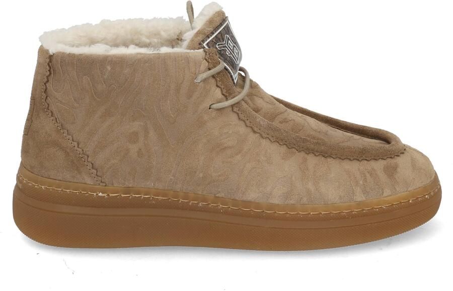 FLORIS VAN BOMMEL Hoge Sneakers Dames Sfw-10179 Fygi Maat: 41 Materiaal: Suède Kleur: Beige - Foto 2