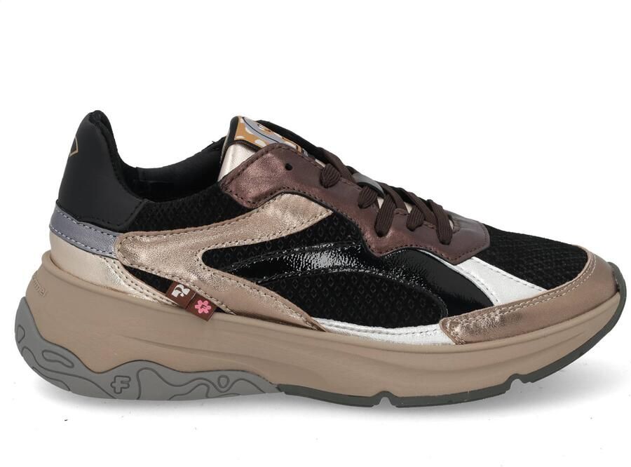 Floris van Bommel Holli 02.04 leren sneakers brons metallic - Foto 4