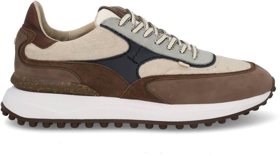 Floris van Bommel Sfm-10207 Noppi Sneakers Textiel Heren Bruin - Foto 2