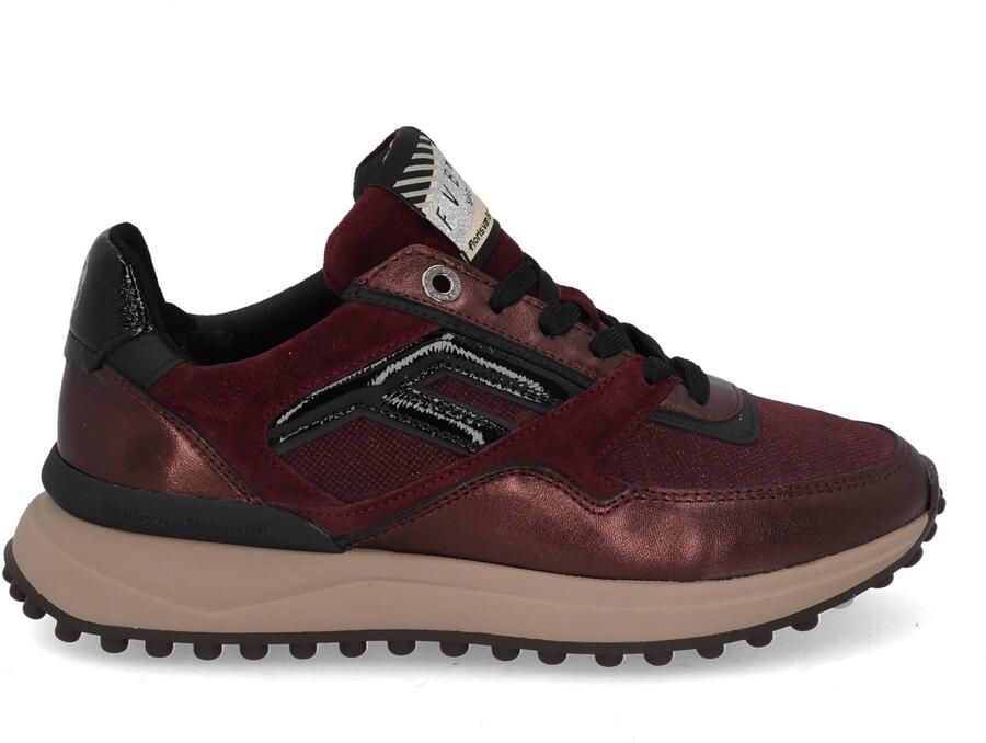 FLORIS VAN BOMMEL Lage Sneakers Dames Sfw-10170 Noppi Maat: 39 5 Materiaal: Textiel Kleur: Rood - Foto 2